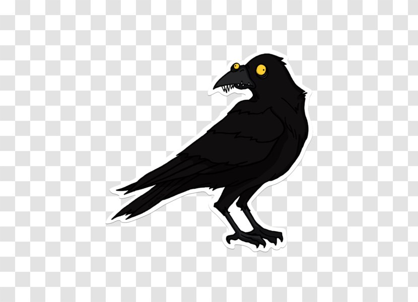 American Crow Sticker Die Cutting Common Raven - Animal - Beak Transparent PNG