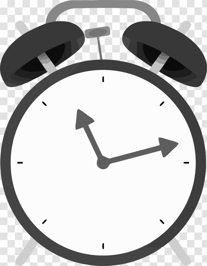 Clock Alarm Furniture Home Accessories Circle - Symbol Line Art Transparent PNG