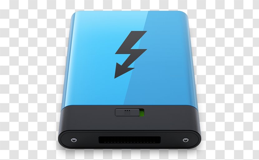 Electronic Device Gadget Multimedia Electronics Accessory - Blue Thunderbolt B Transparent PNG