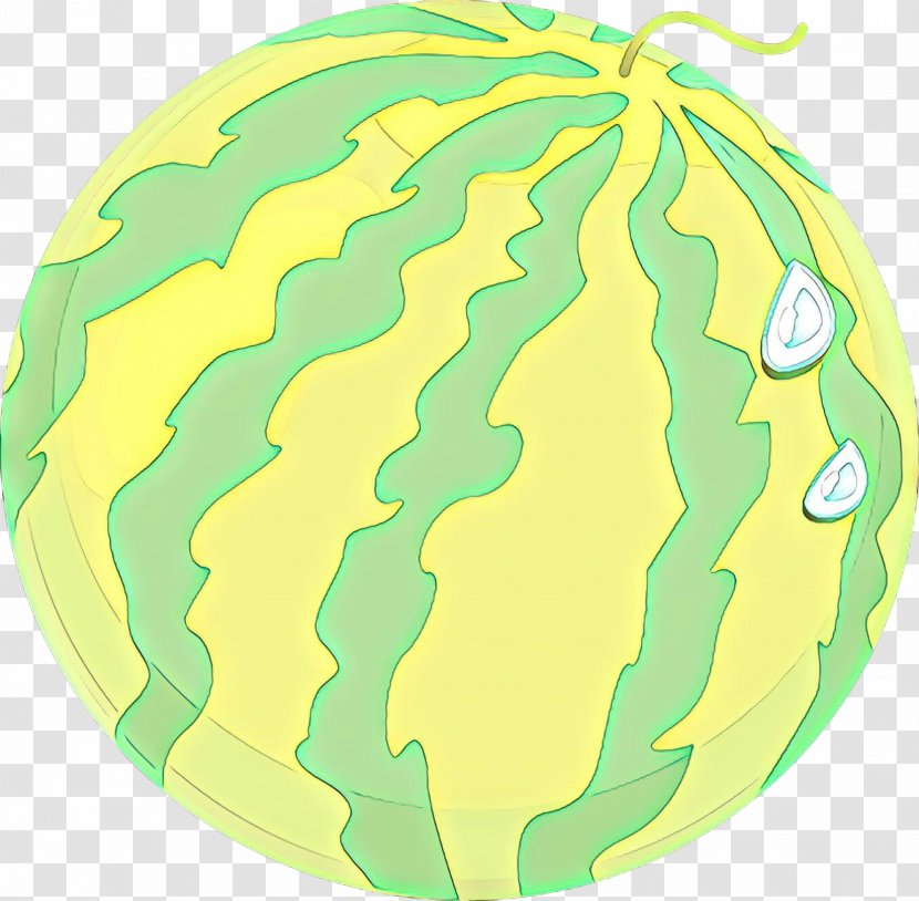 Clip Art Pattern Watermelon Stroke Fruit - Green - Yellow Transparent PNG