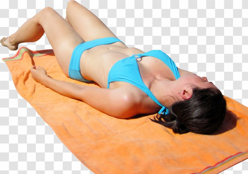 Beach Sun Tanning Ultraviolet Woman Female - Frame Transparent PNG