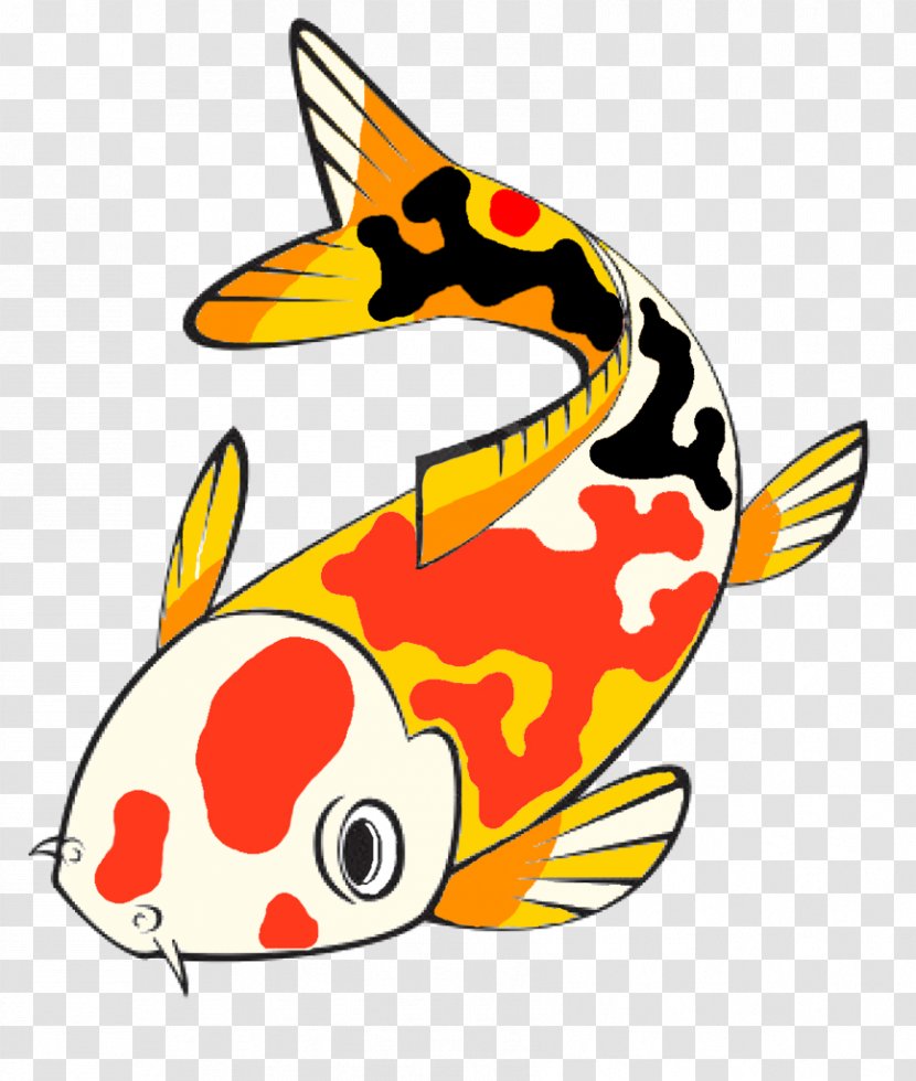 Yellow Fish Organism Clip Art - Artwork - Koi Transparent PNG