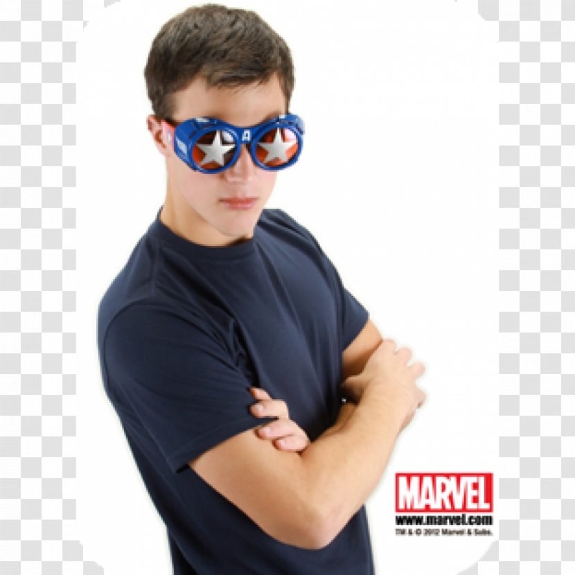 Sunglasses Goggles Captain America Clothing - Fashion - Glasses Transparent PNG