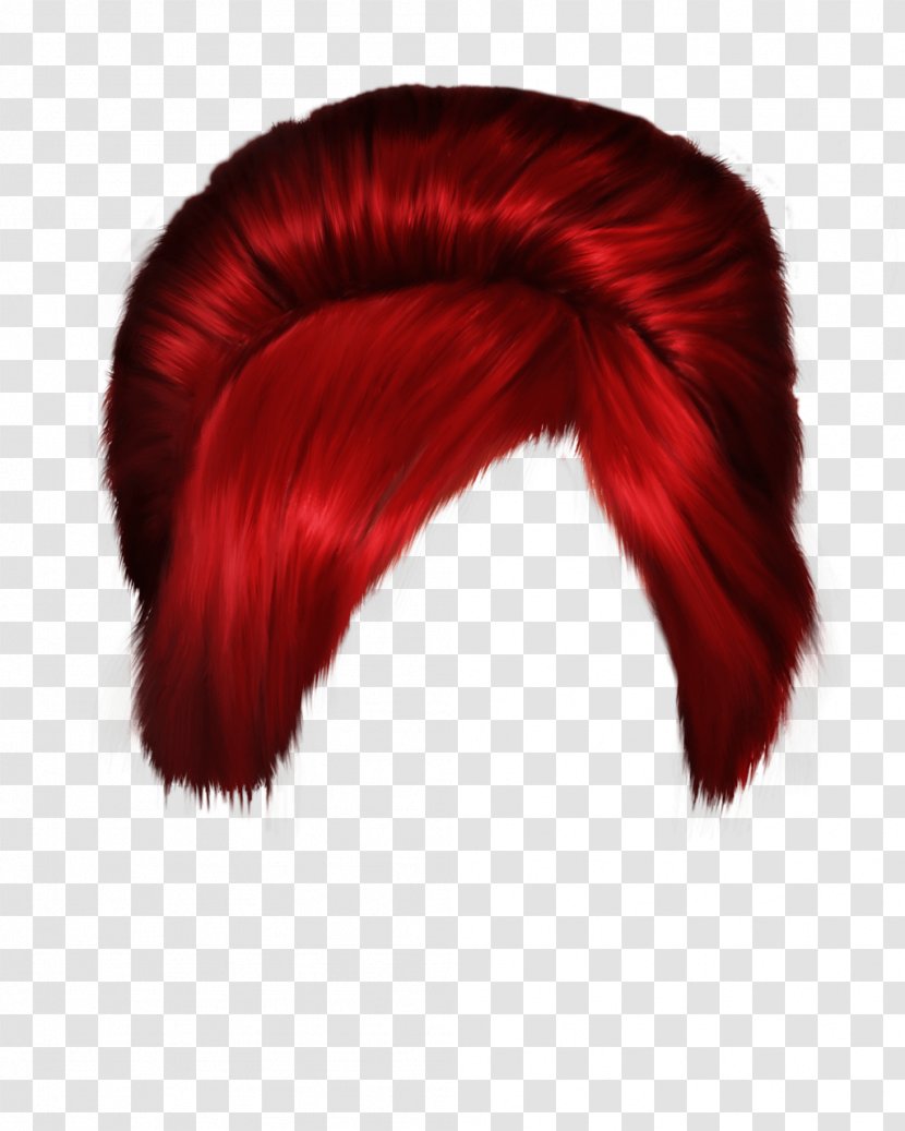 Red Hair Hairstyle Clip Art - Heart - Curly Transparent PNG