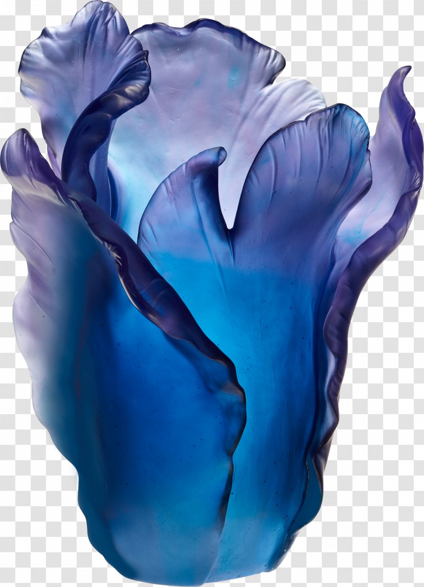 Daum Tulip Vase Glass Art Transparent PNG