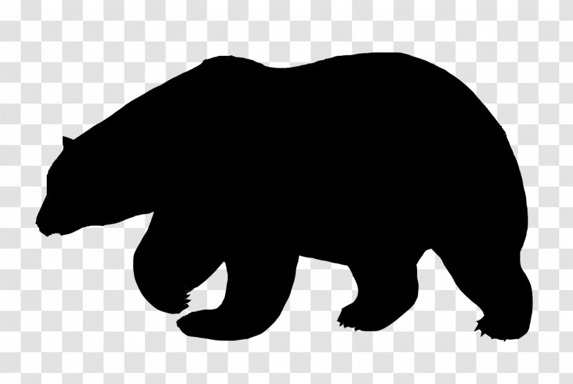Polar Bear American Black Silhouette Transparent PNG