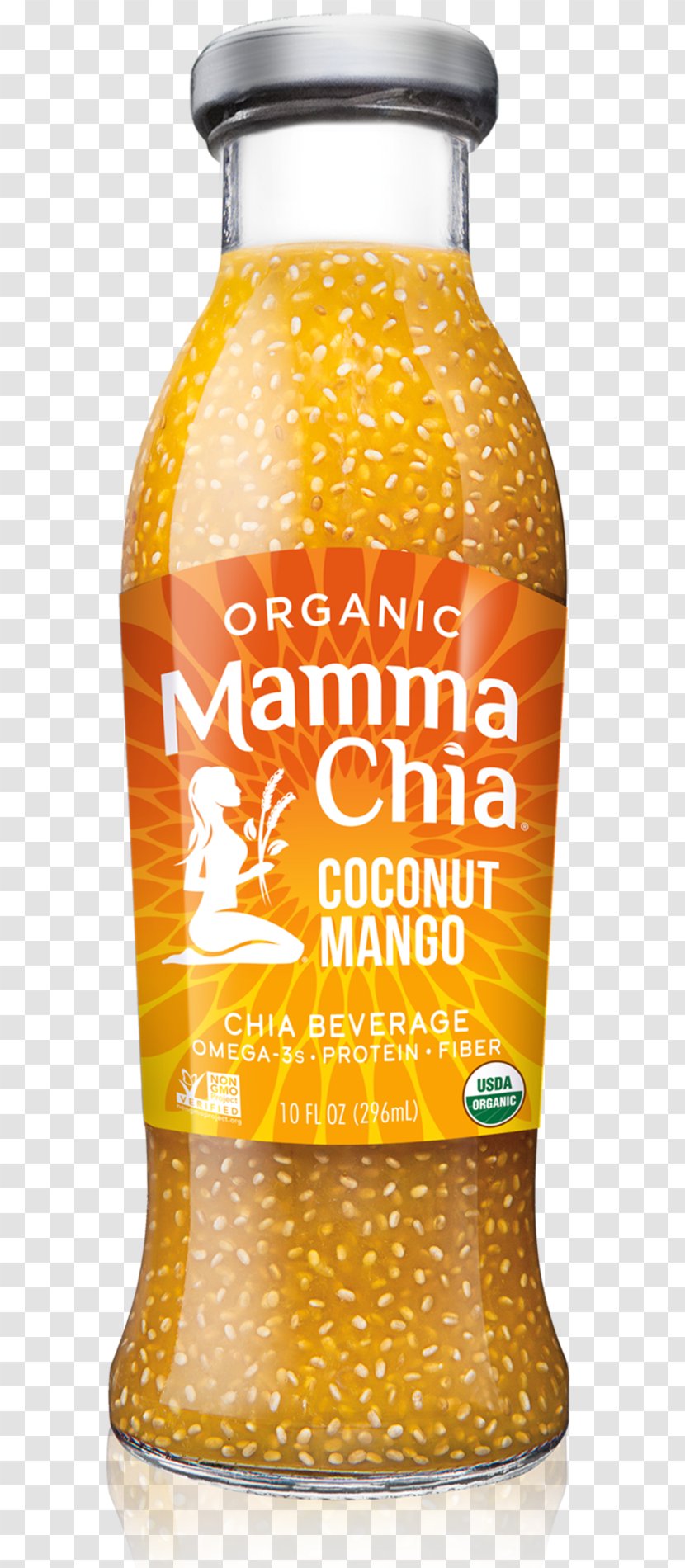 Lemonade Orange Drink Juice Organic Food Chia Seed Transparent PNG