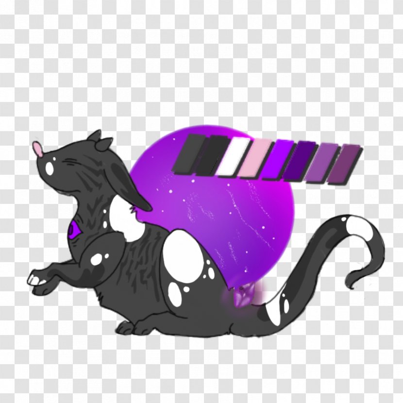 Cat Character Cartoon - Purple Transparent PNG