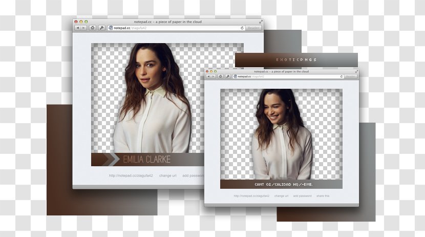 Brand Display Advertising - Emilia Clarke Transparent PNG