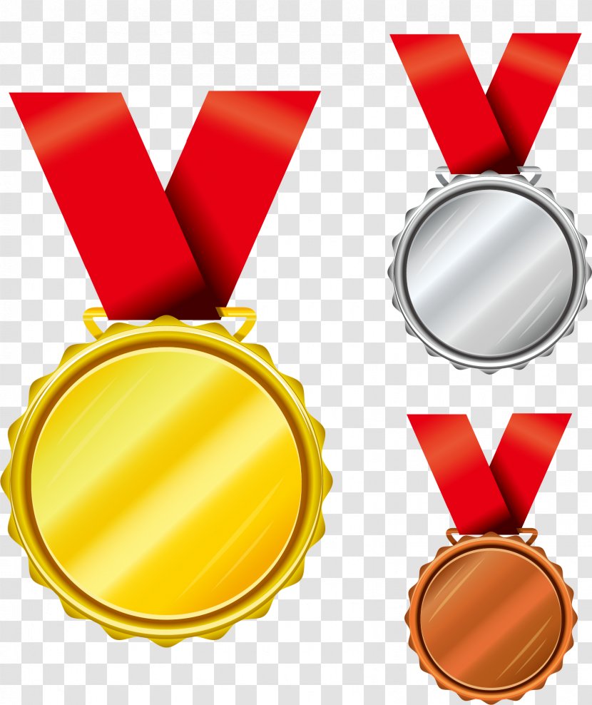 Gold Medal - Yellow - Beautiful Creative Transparent PNG