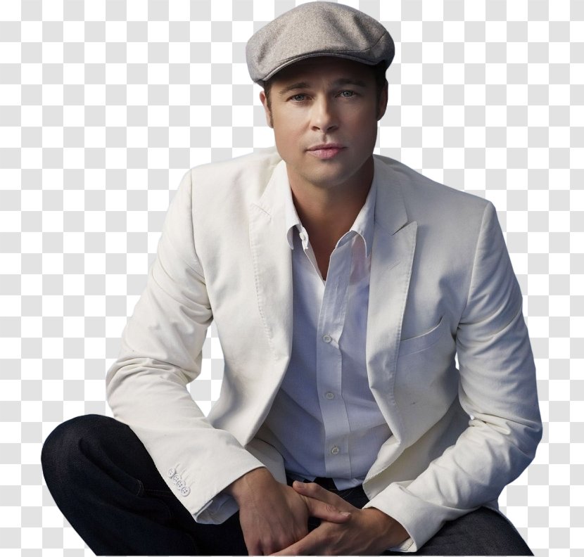 Brad Pitt Actor Film Producer Television Photography - Neck - Bay Transparent PNG