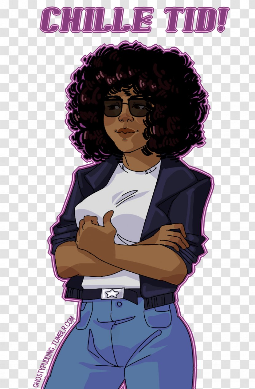 Steven Universe Garnet Sitcom Chille Tid Art - Black Hair Transparent PNG