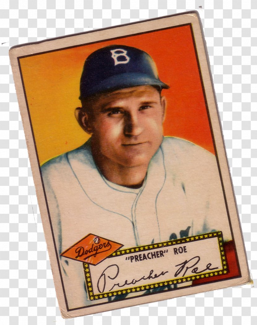 Preacher Roe Los Angeles Dodgers Brooklyn Baseball Topps Transparent PNG