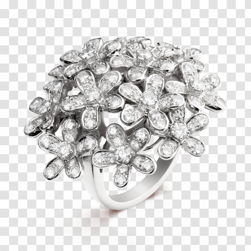 Earring Van Cleef & Arpels Jewellery Diamond - Wedding Ceremony Supply - Ring Transparent PNG
