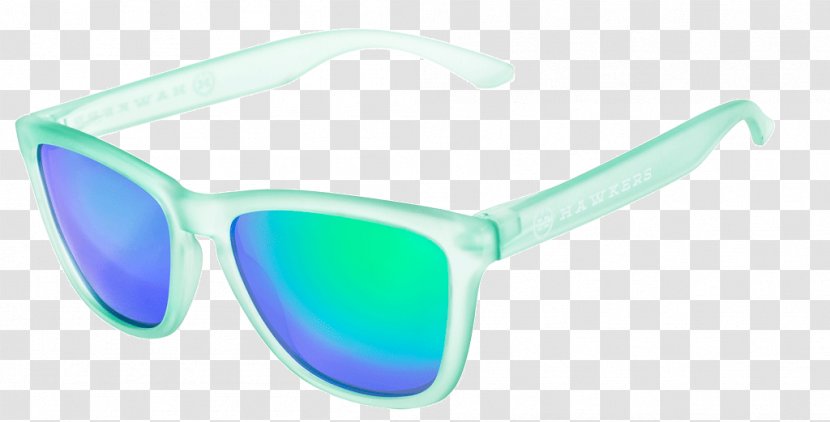 Goggles Sunglasses Hawkers Blue - Azure - Bone Transparent PNG