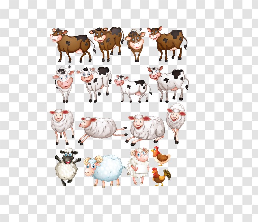 Sheep U7f8a Animal Illustration - Pet - Three-dimensional Vector Cow Transparent PNG