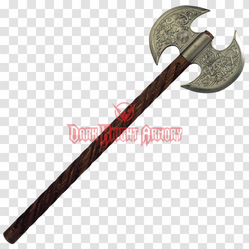 Middle Ages Battle Axe Throwing Labrys - Double-edged Sword Transparent PNG