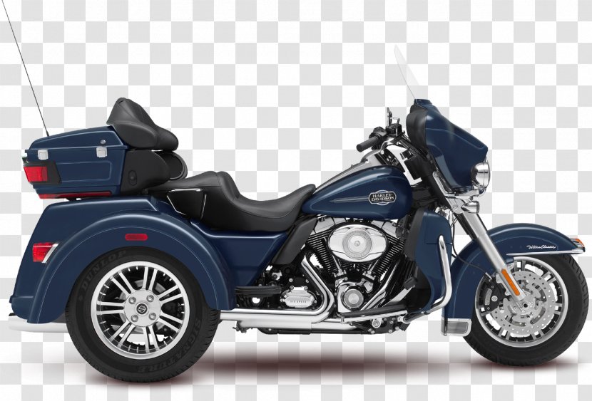 Harley-Davidson Tri Glide Ultra Classic Motorcycle Street Motorized Tricycle - Wheel - Harley-davidson Transparent PNG