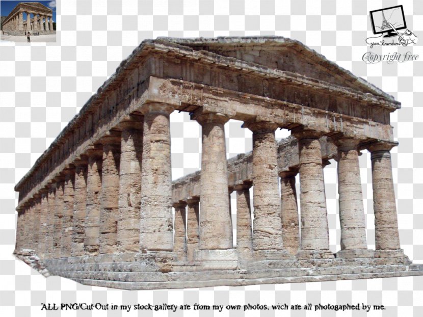 Segesta Roman Temple Ancient Greek - Structure - Temples Transparent PNG