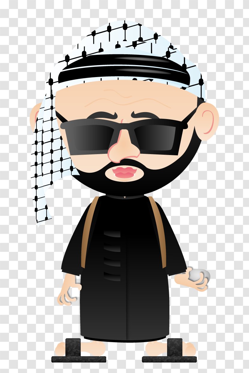 Muslim Cartoon Homo Sapiens Arabs - Eyewear - Arab Man Transparent PNG