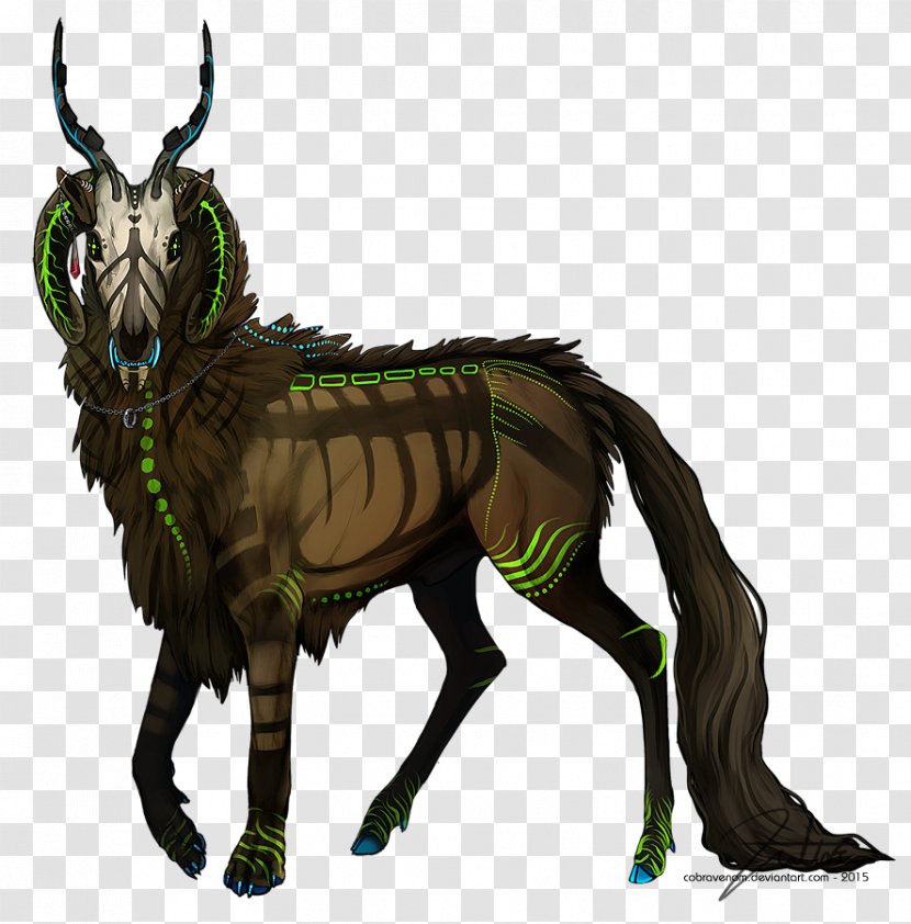 Red Deer Fantasy Legendary Creature Dragon - Art Transparent PNG