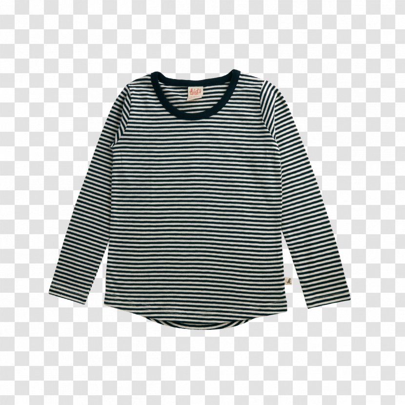 Long-sleeved T-shirt Shoulder Blouse - Black - Colored Stripes Transparent PNG