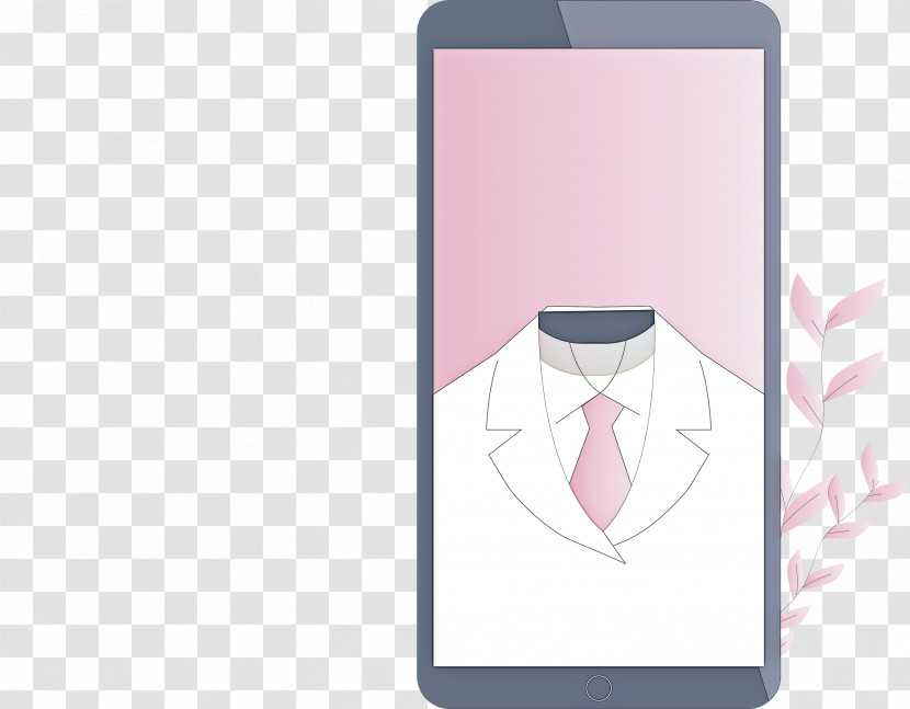 Pink M Pattern Angle Font Mobile Phone Transparent PNG