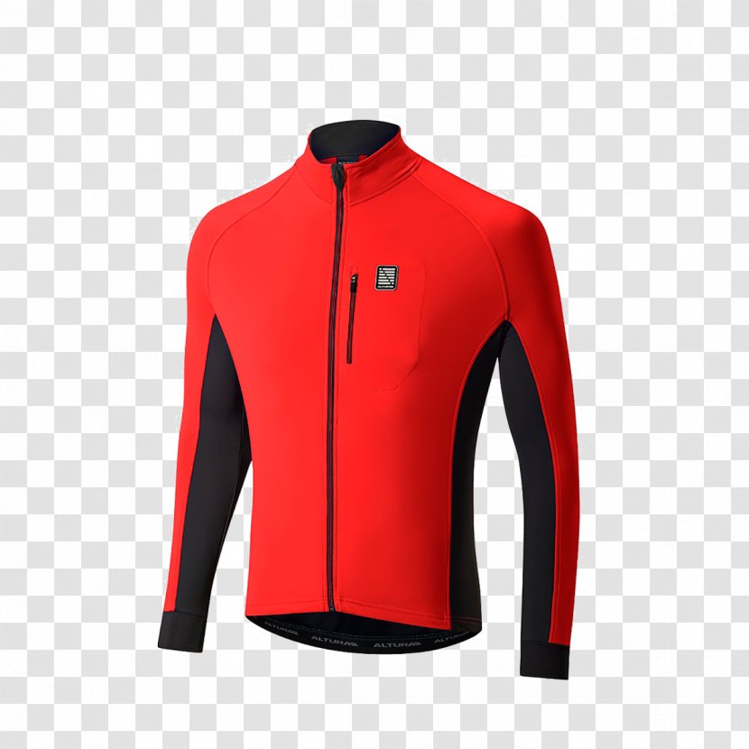 Cycling Jersey Jacket Sleeve - Red Transparent PNG