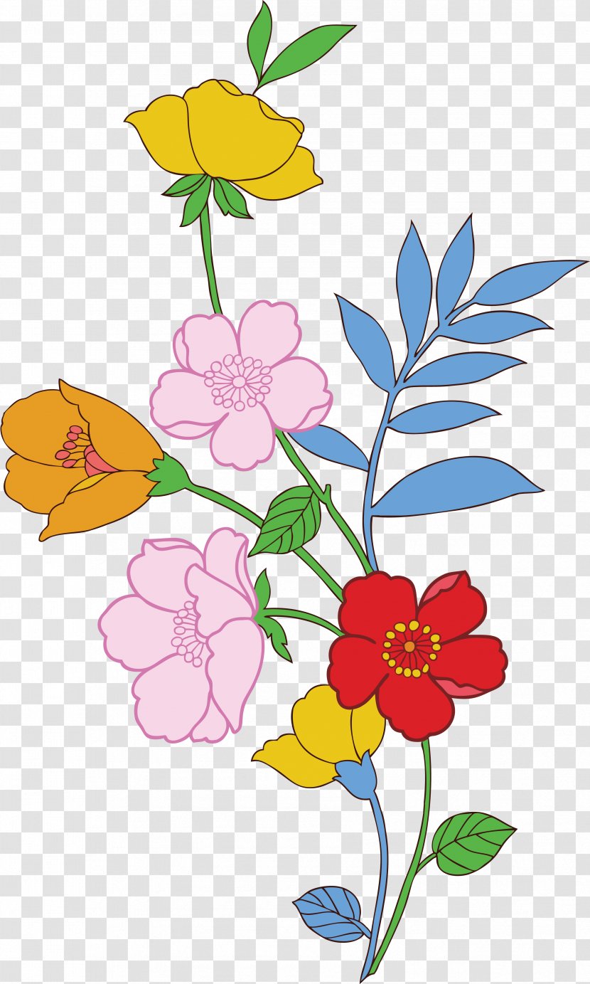 Flower Clip Art - Flowering Plant - FLOWER PATTERN Transparent PNG