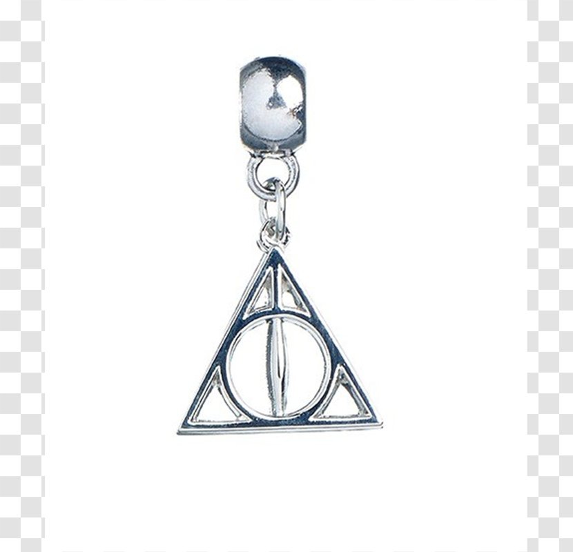 Harry Potter Slider Charm Bracelet Earring - Earrings - Deathly Hallows Transparent PNG