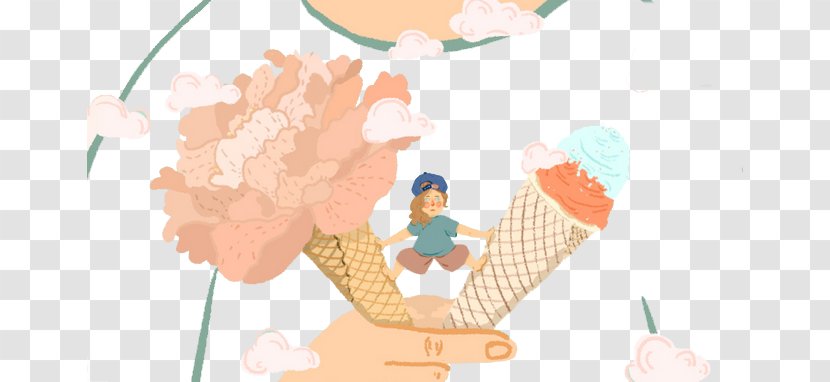 Ice Cream Pop Illustration - Heart Transparent PNG