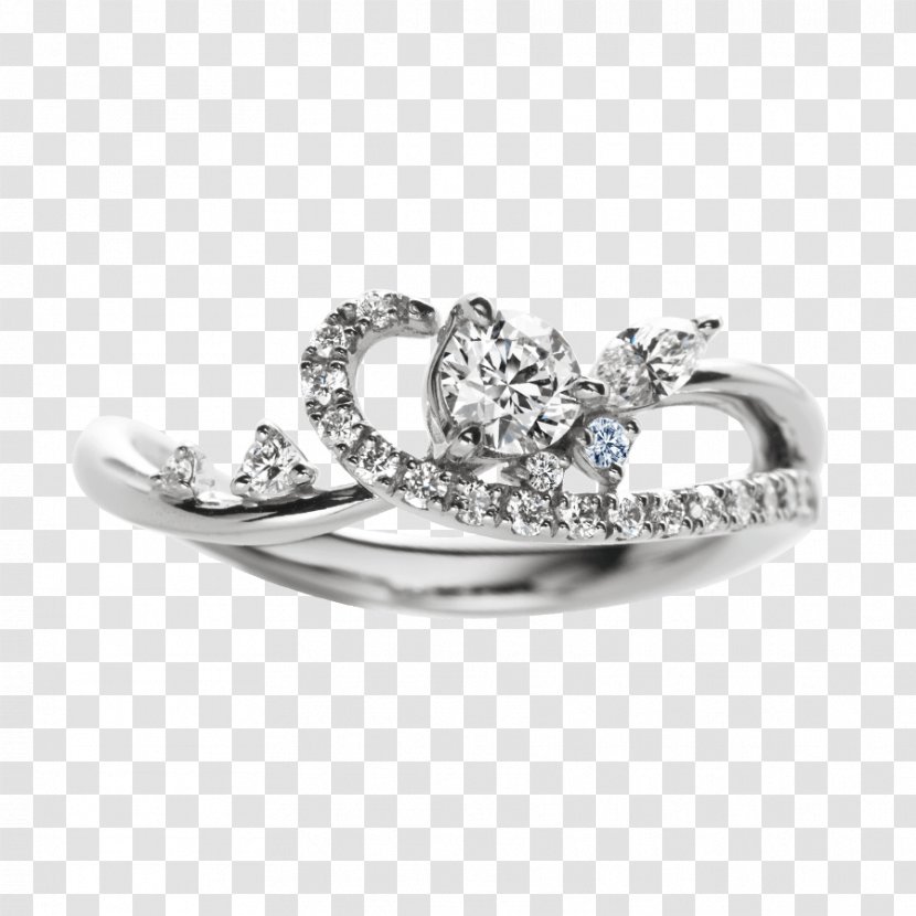 Wedding Ring Platinum Jewellery Diamond Transparent PNG