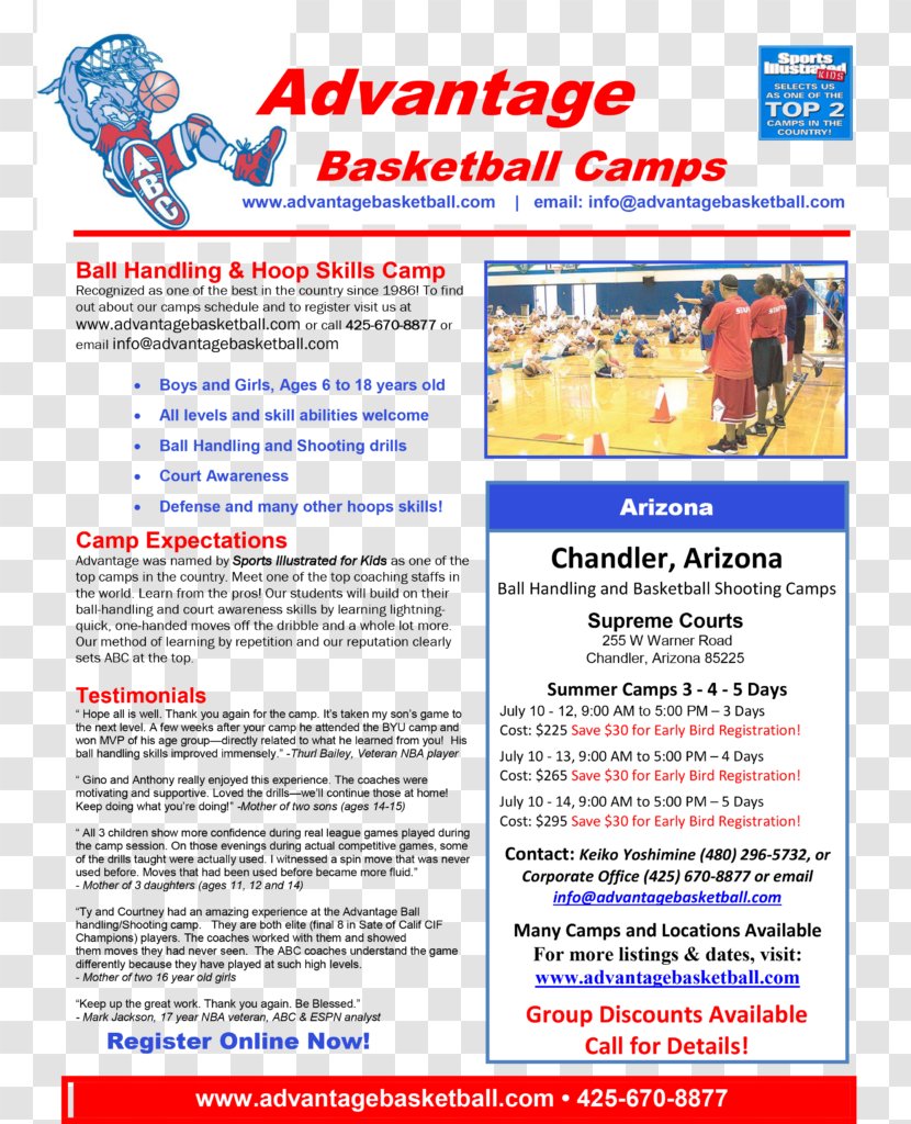 Campbell Fighting Camels Men's Basketball Advantage Camps Summer Camp Blue Cross And Shield Of Arizona, Inc. - Brochure Transparent PNG