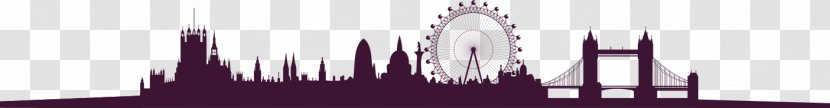 Desktop Wallpaper Computer - Black And White - London Skyline Transparent PNG