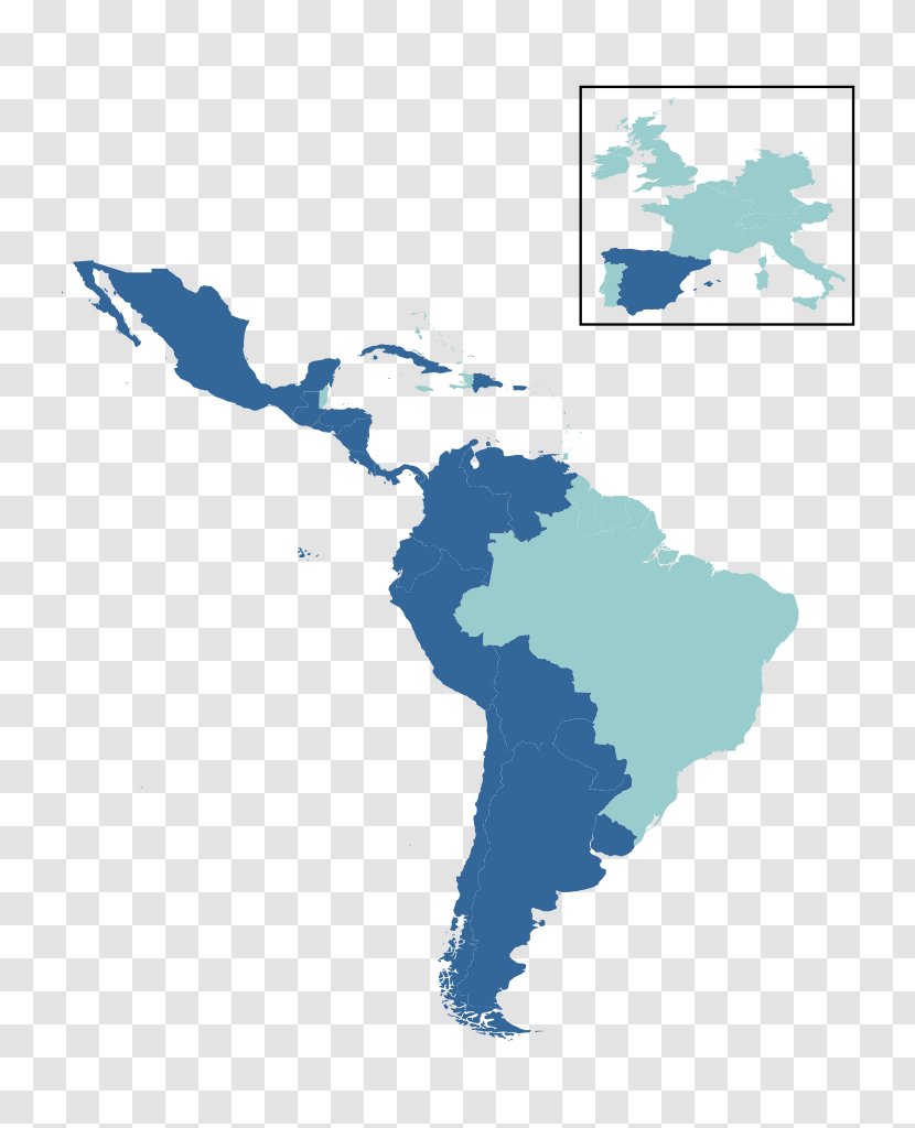 Latin America South Mapa Polityczna World - Map Transparent PNG