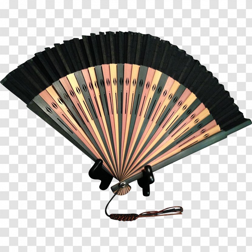 Hand Fan Japanese Lacquerware Paper - Bamboo Transparent PNG