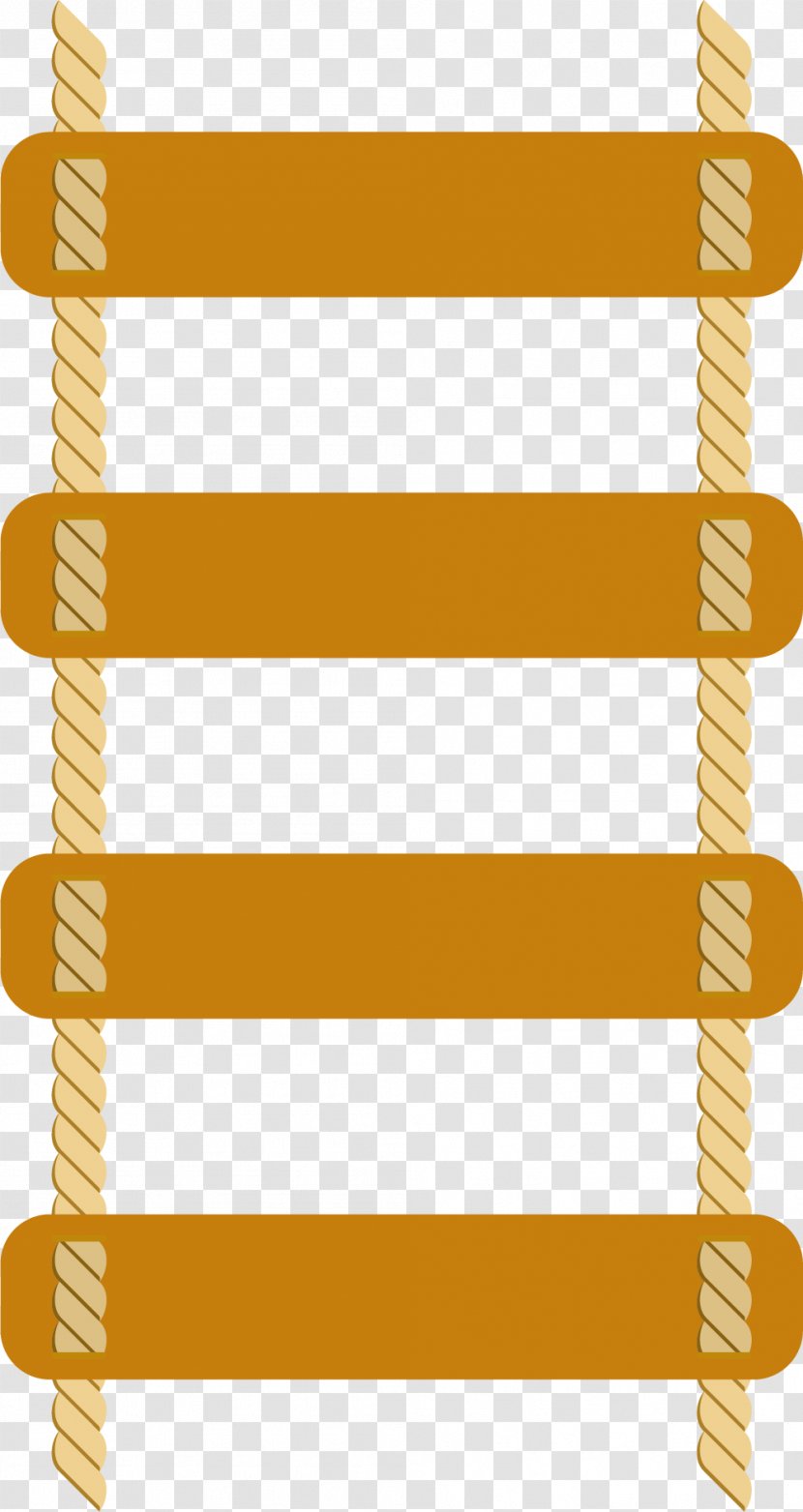 Yellow Line - Rectangle - Straight Ladder Transparent PNG