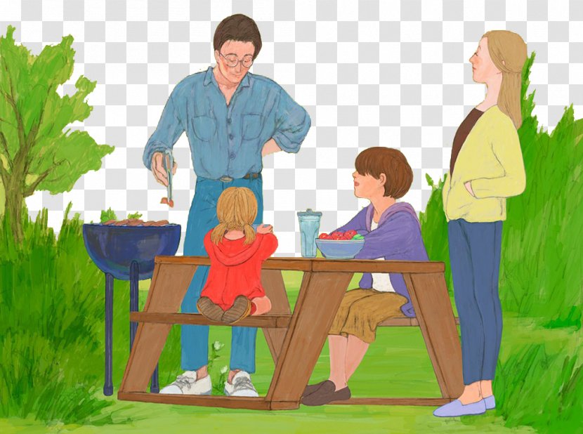 Parent Child Barbecue - Outdoor Play Equipment - Parents And Children Transparent PNG