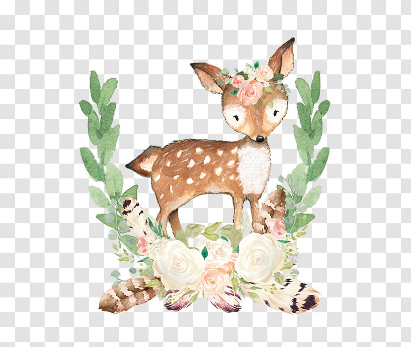 Birthday Party Background - Deer - Roe Wildlife Transparent PNG