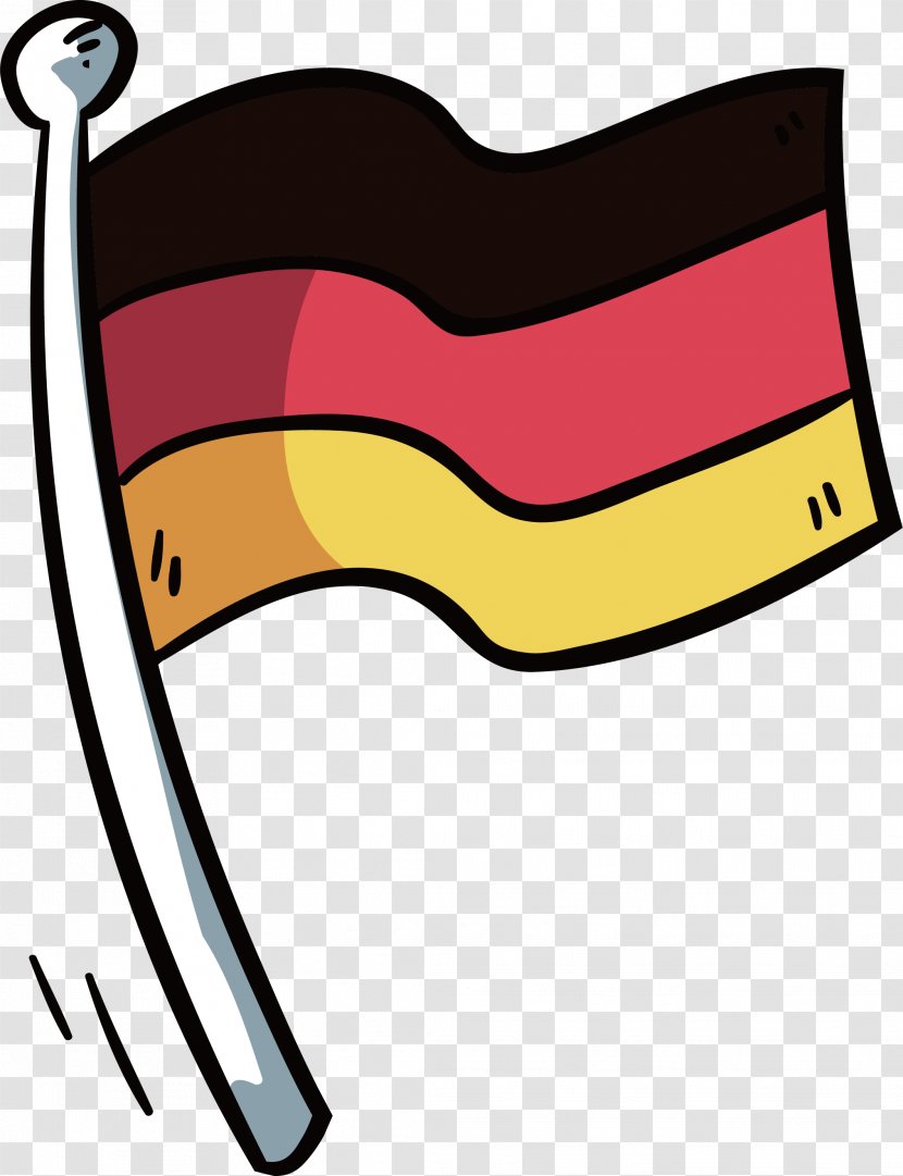 Flag Of Germany National - Clip Art - Hand-painted German Transparent PNG