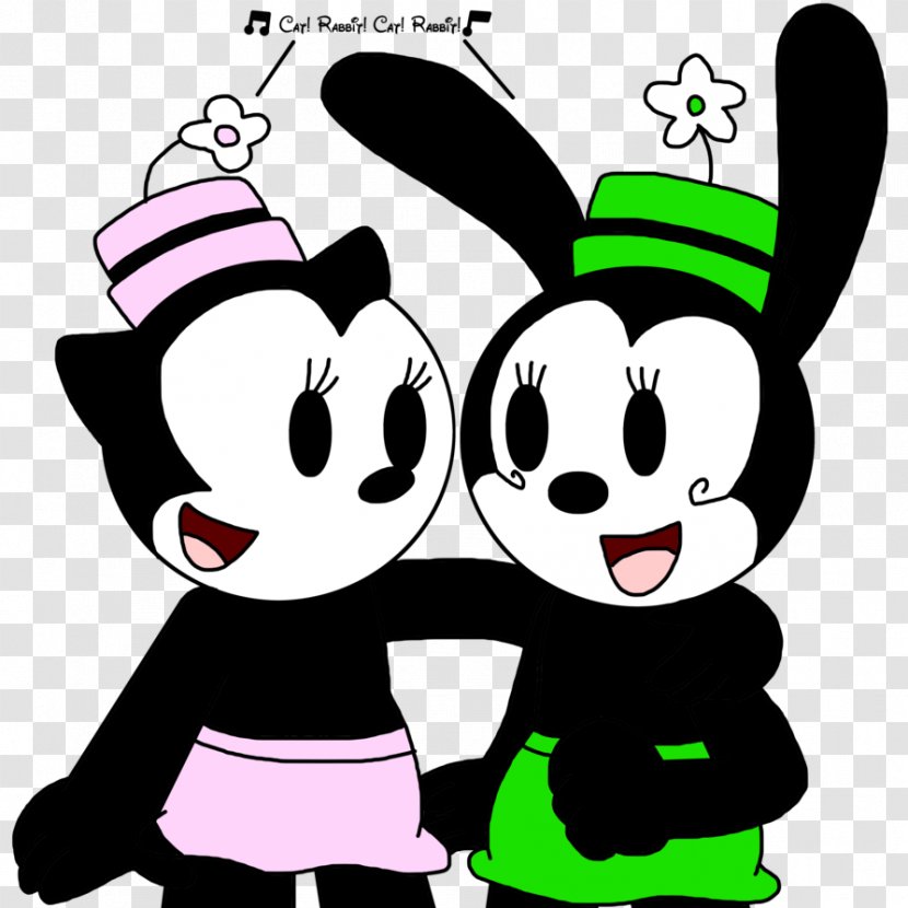 Oswald The Lucky Rabbit Cat Hare Cottontail - Cartoon Transparent PNG