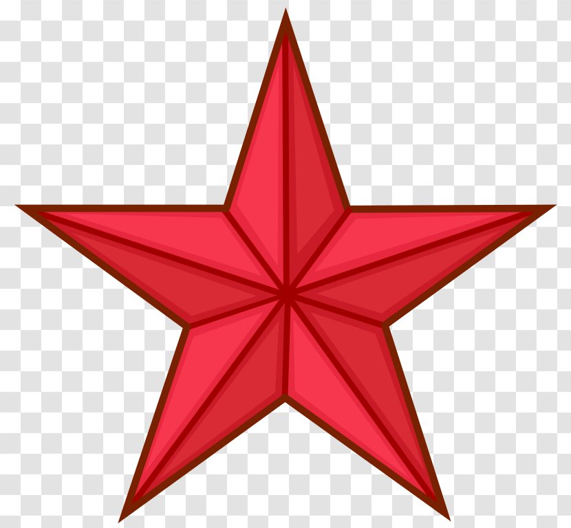 Red Star Clip Art - Symmetry - Picture Transparent PNG