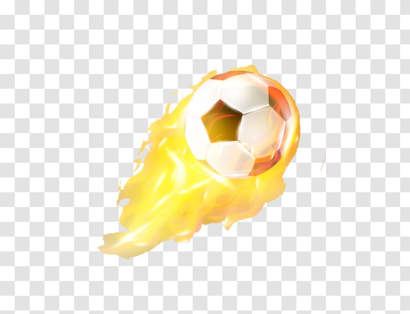 Light Flame Combustion Football - Yellow - With Flames Transparent PNG