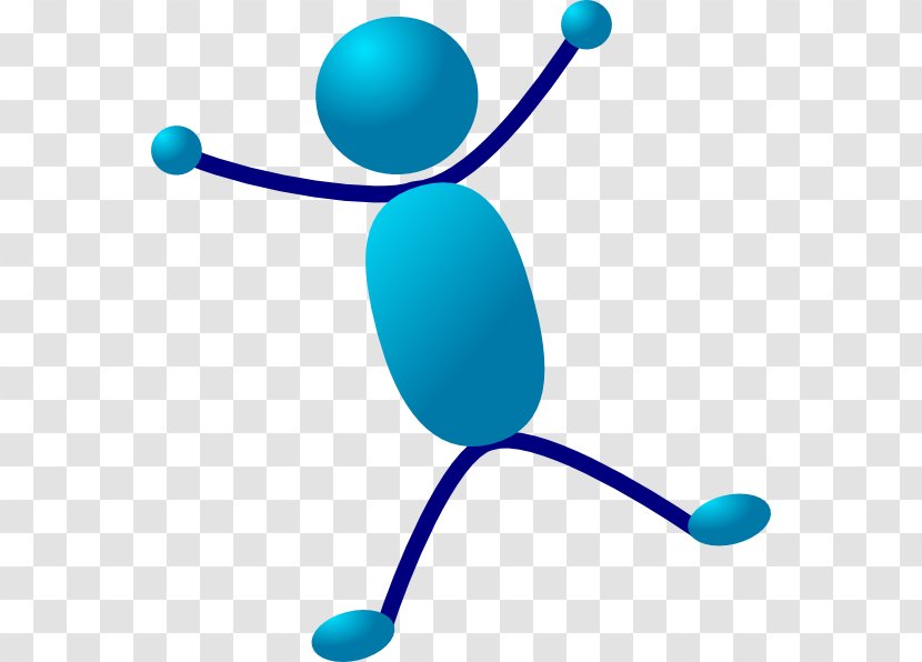 Stick Figure Clip Art - Drawing - Jump Person Cliparts Transparent PNG