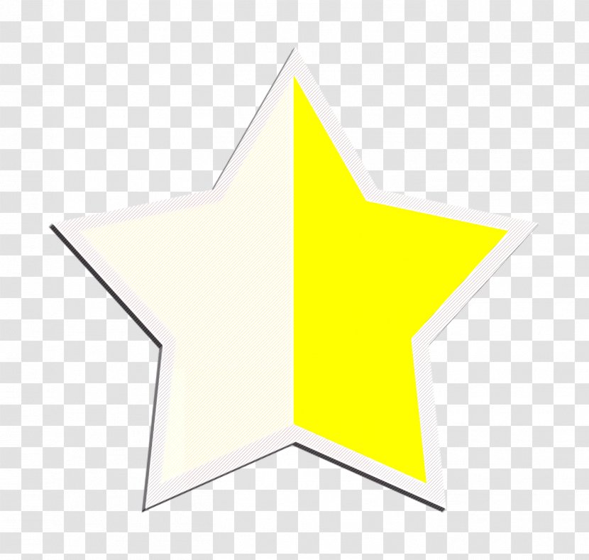 Star Icon Favorite Rating And Vadilation Set - Triangle - Symmetry Transparent PNG