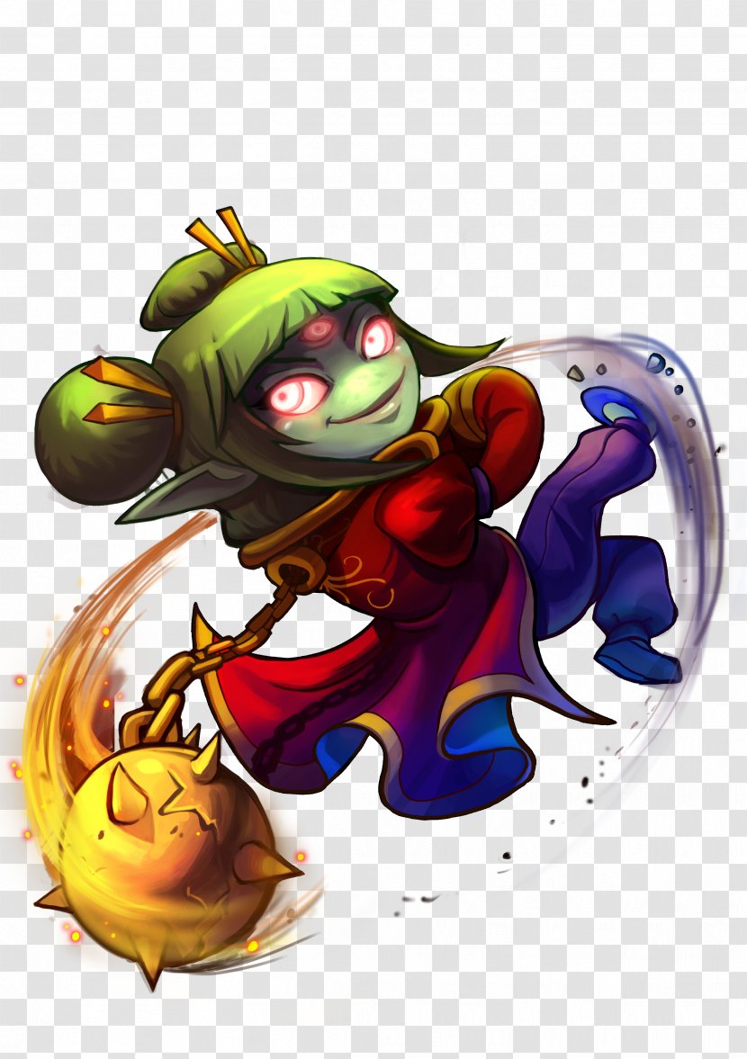 Awesomenauts Character Fan Art Work Of - Cartoon - Monk Transparent PNG