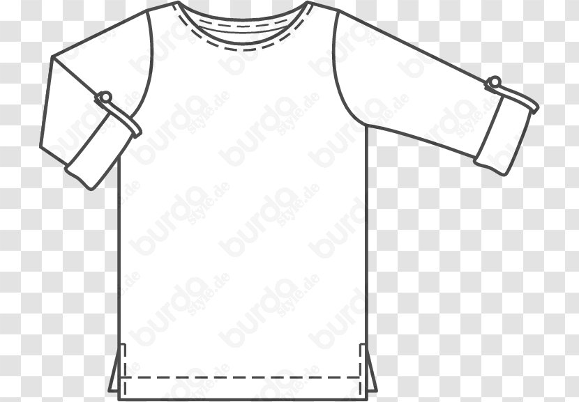 T-shirt Pattern Burda Style Boilersuit Leopard - Collar - Tshirt Transparent PNG