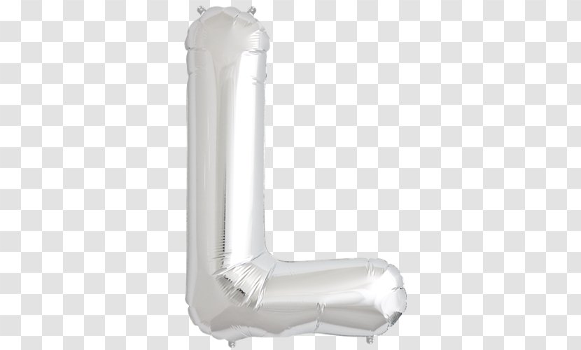Toy Balloon Mylar Silver Letter - Cylinder Transparent PNG
