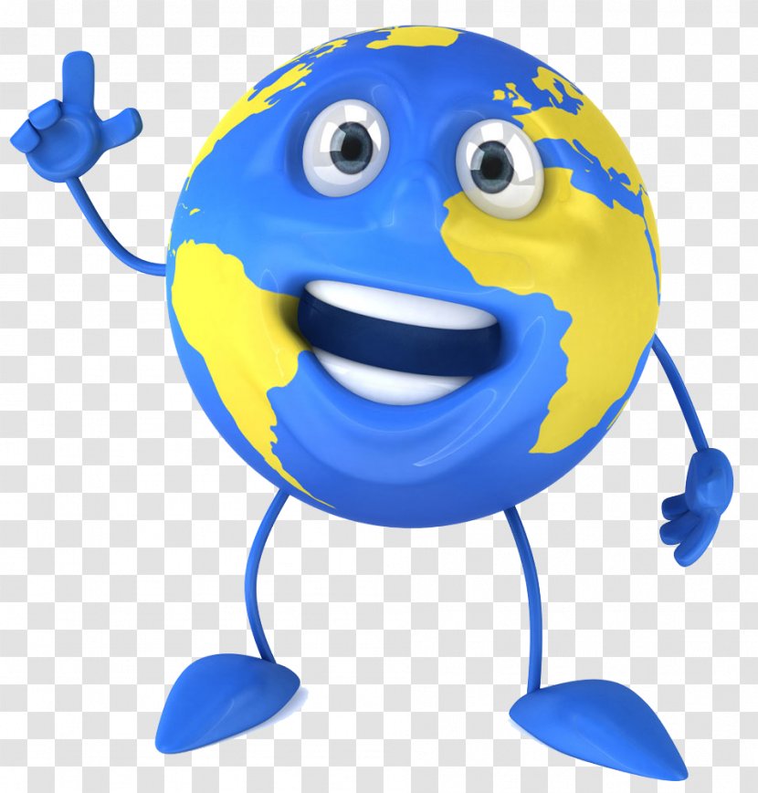 Earth Cartoon Illustration - Yellow - Speaking People On Transparent PNG