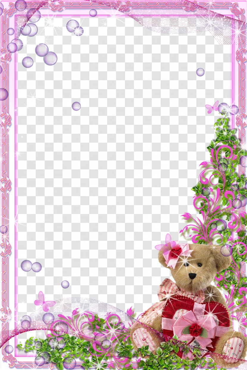 Picture Frame Purple Violet - Watercolor - Photo Transparent PNG